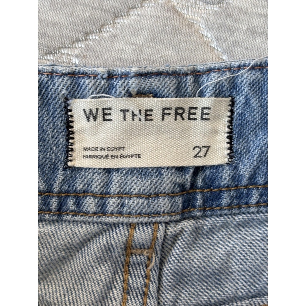 We The Free Jeans Womens‎ 27 Aster Blue Light Wash High Rise Straight Denim - Picture 6 of 10